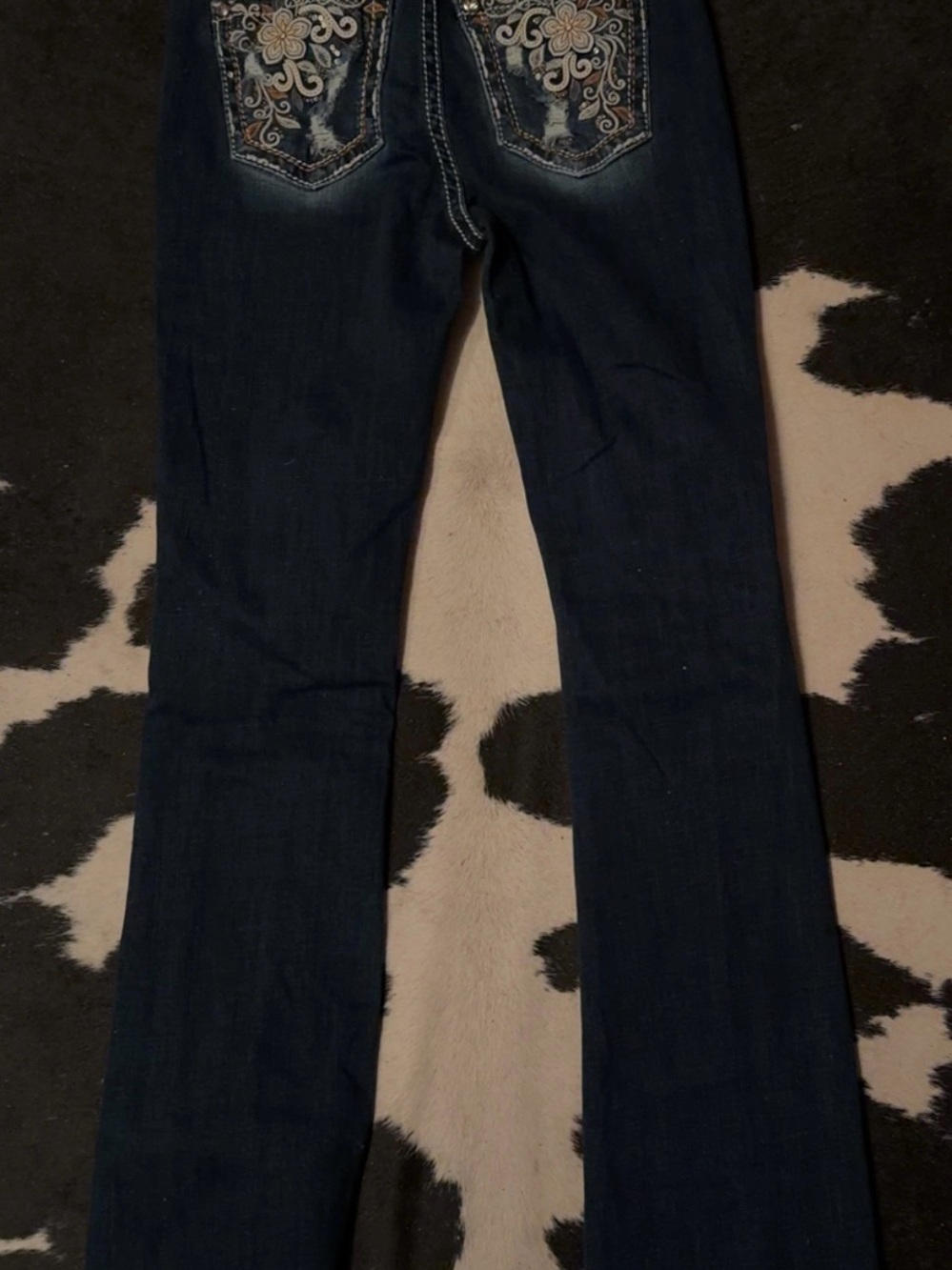 Miss me Women’s Dark Blue Bootcut Jeans - Classic Style - Picture 2 of 5